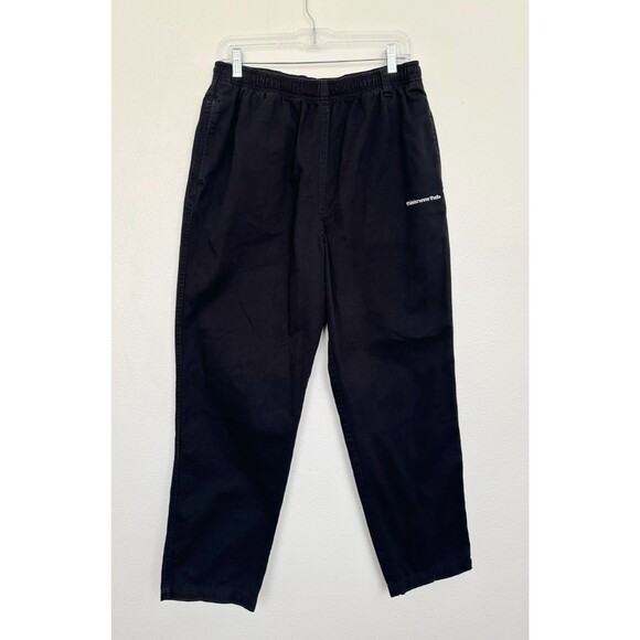 Thisisneverthat Easy Pant Pull On Straight Leg Washed Black Cotton Street Men M - Picture 2 of 15